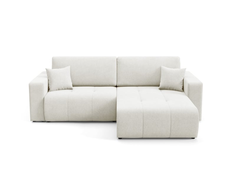 Canapé d'angle convertible molinio l creme - Conforama A