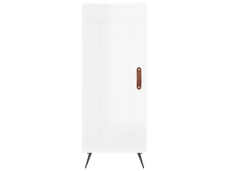  Buffet - bahut - meuble de rangement blanc brillant 34,5x34x90 cm bois d'ingénierie  - Conforama E