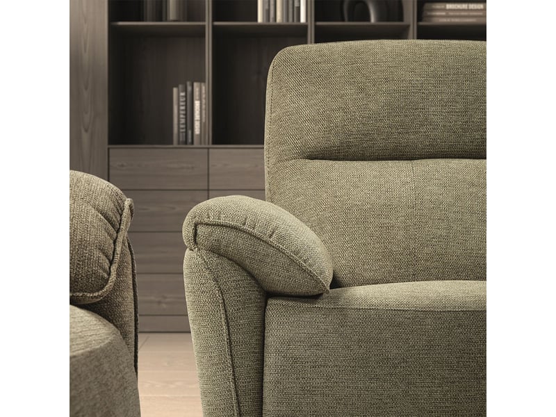  Canapé 3 places électrique relax zéro gravity tissu vert chiné - balco BALCO - Conforama C