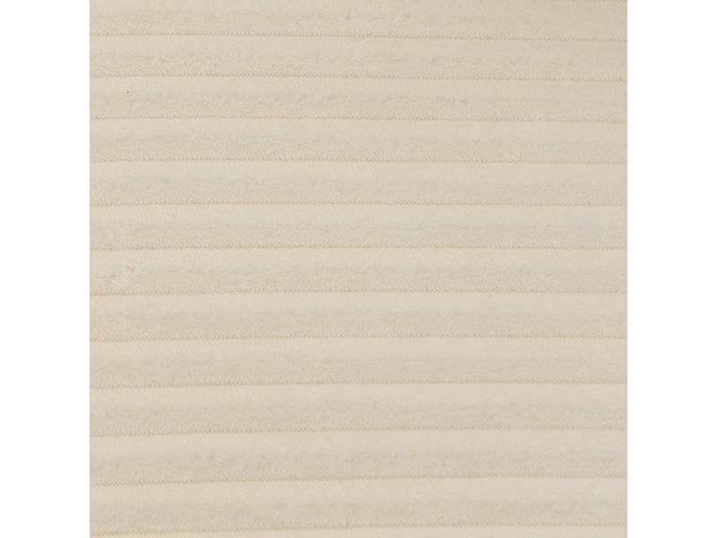 Canapé design arrondi velours côtelé 3 places beige clair - Conforama E