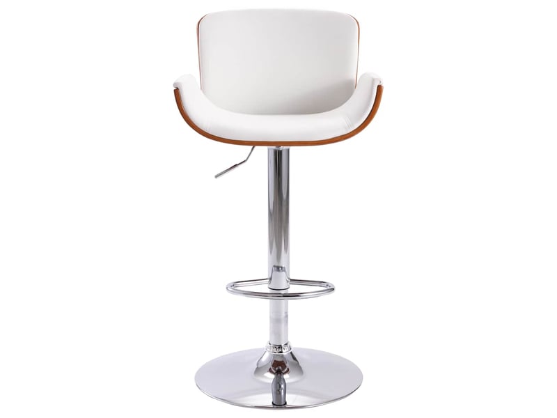  Tabouret de bar, chaise de bar blanc similicuir shl26985  - Conforama A