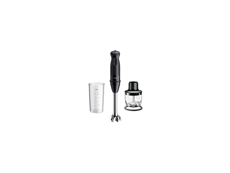  Braun multiquick 3 mq30201m 0,6 l mélangeur par immersion 900 w noir, acier satin  - Conforama A