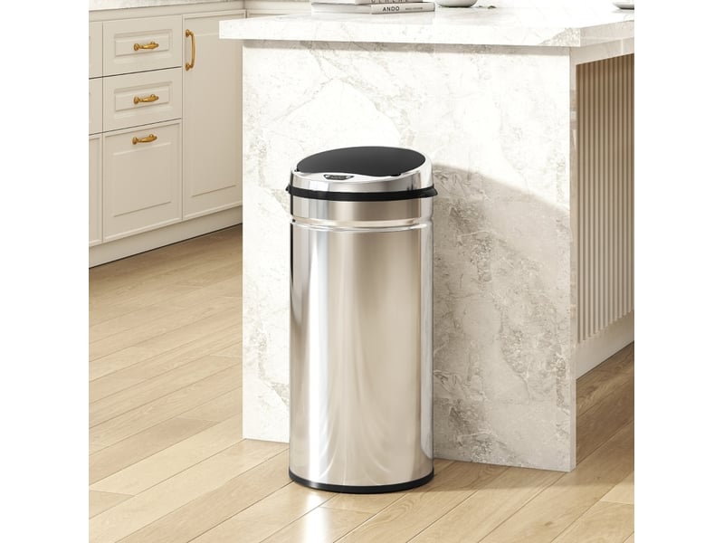  Poubelle automatique à capteur 42 l inox evryae  - Conforama B