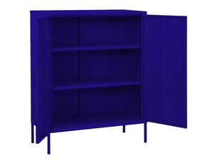 Armoire de rangement, rangement bureau bleu marine 80x35x101,5 cm acier shl1963