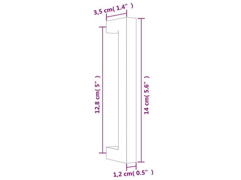  Tireur de porte, 128 mm, noir  - Conforama E