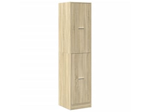 Armoire d'apothicaire classique rangement multifonction 40 x 41 x 174,5 cm en bois d'ingénierie chêne sonoma 02_0055669