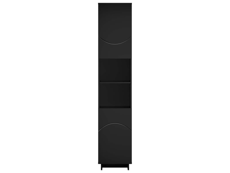  Meuble de rangement salle de bain noir 36.5x38x180 cm  - Conforama D