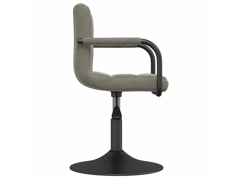  Tabouret de bar, chaise de bar gris clair velours shl47350  - Conforama D