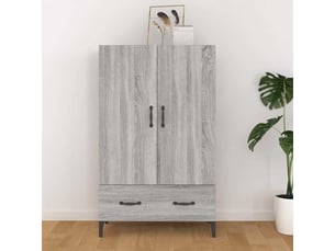 Buffet - bahut - meuble de rangement sonoma gris 70x31x115 cm bois d'ingénierie