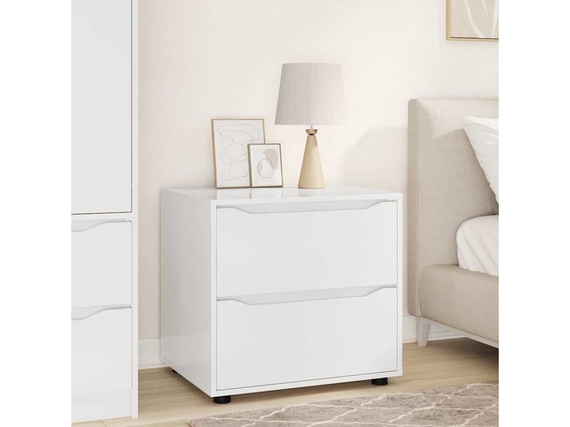  Armoire de rangement, commode de rangement 60 x 48 x 57 cm bois d'ingénierie shl43  - Conforama B