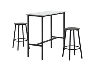 Ensemble table rectangulaire  0 chaise(s) 2 tabouret(s) inclu(s) <strong>STILVORA</strong> <strong></strong> 
