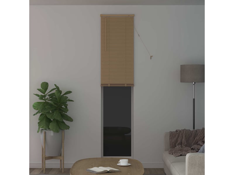  Store vénitien, store de fenêtre marron clair avec motif 213 x 60 cm 25 mm pvc cf47949  - Conforama C