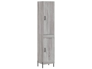 Buffet haut - bahut - meuble de rangement sonoma gris 34,5x34x180 cm bois d'ingénierie
