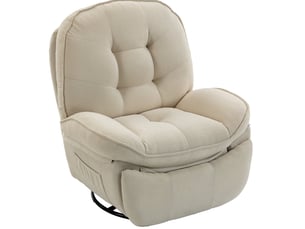 Fauteuil relax manuel <strong>FLORAGRACE</strong> Polyester blanc