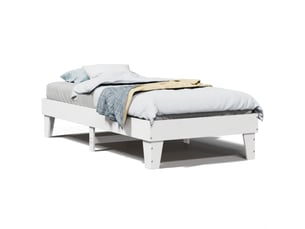 Lit simple 100x200 cm    coloris blanc
