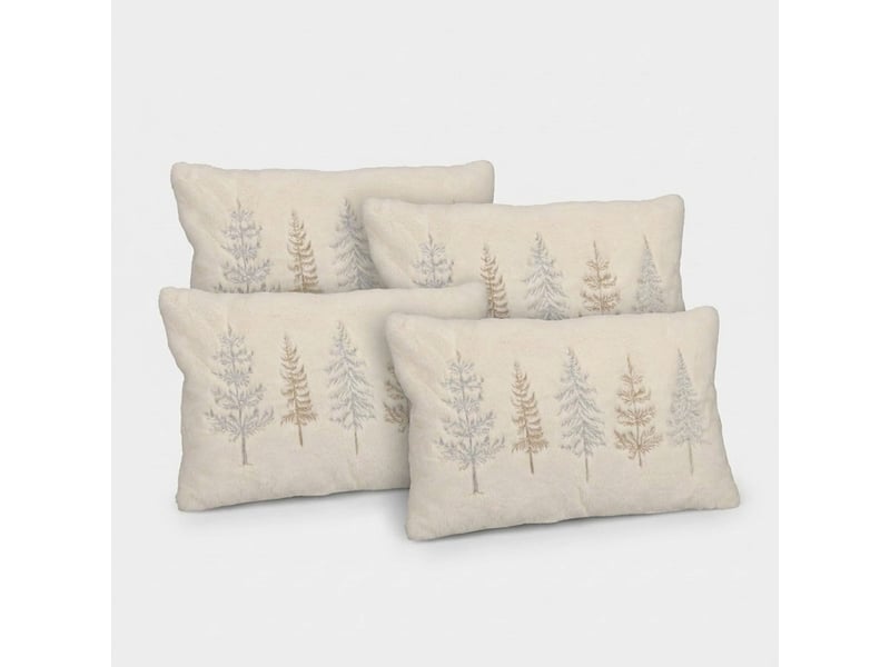  Coussin décoratif rectangulaire effet velours vallnord  - Conforama A