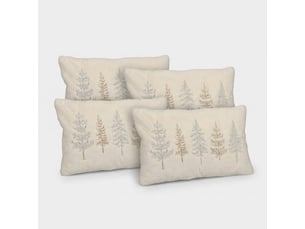 Coussin décoratif rectangulaire effet velours vallnord