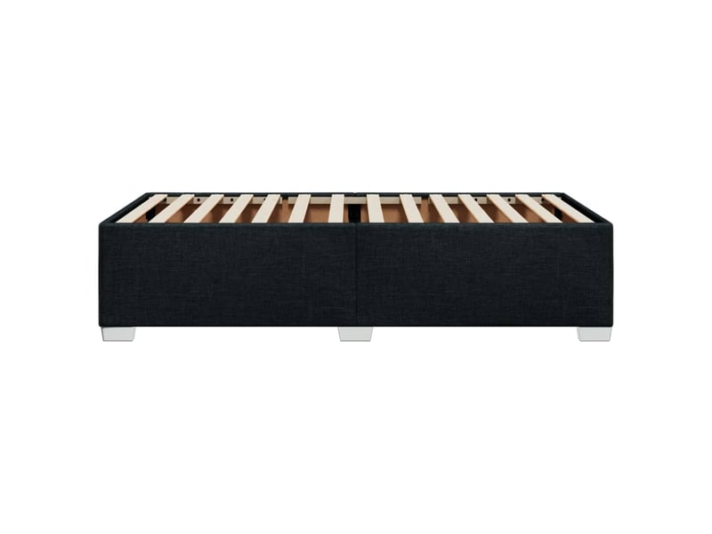  Lit simple- lit adulte -  cadre de lit sans matelas noir 80x200 cm tissu  - Conforama D