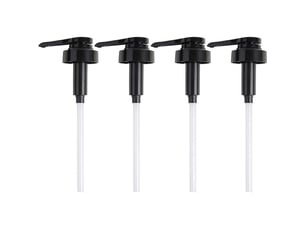4 pièces distributeur sirop pompe buse pour bouteille, jus, sauce, café (noir)
