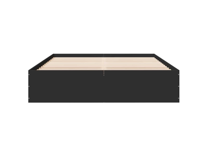  Lit double- lit adulte -  cadre de lit sans matelas noir 150x200 cm  - Conforama C