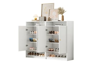 Meuble à chaussures 10 paire(s) <strong></strong> <strong></strong> coloris blanc