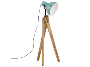 Lampadaire salon, lampe sur pied 25 w bleu délavé 45x45x120 cm e27