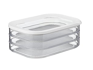 Boîte à charcuterie 3 étages – blanche, compatible lave-vaisselle