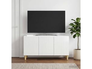 Meuble tv coloris blanc 99 cm <strong></strong>  <strong></strong>