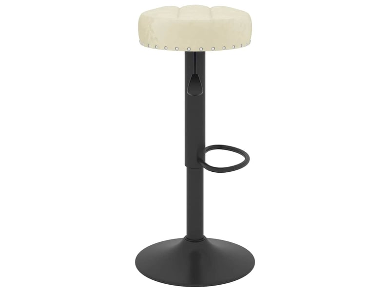  Lot de 2 tabouret de bar, chaise de bar crème velours shl2802  - Conforama E