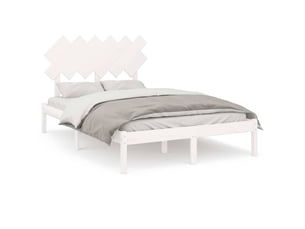 Lit 2 places 135x190 cm    coloris blanc