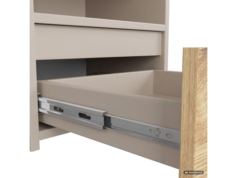 Table de chevet cl1 cachemire 40 cm 1 tiroir façade chêne artisan 1 étagère 40x35x40 cm CL1 - Conforama D