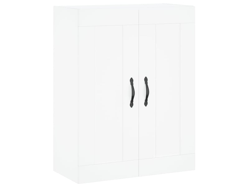  Buffet haut - bahut - meuble de rangement blanc 69,5x34x180 cm bois d'ingénierie  - Conforama E