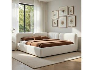 Lit simple 90x200 cm coloris rose