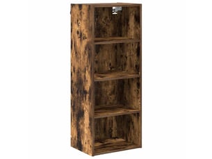 Meuble de rangement cuisine, armoire suspendue chêne fumé 40x29,5x100cm