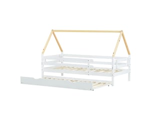 Lit cabane 90x200 cm SOGEU coloris blanc
