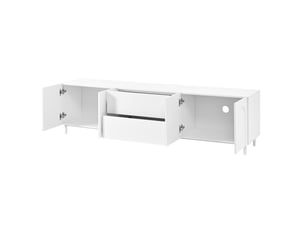Meuble tv coloris blanc 180 cm MEUBLIV