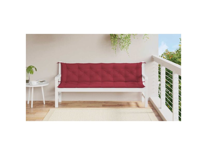  Coussin de banc de jardin, coussin d'assise rouge bordeaux tissu oxford cf52822  - Conforama C