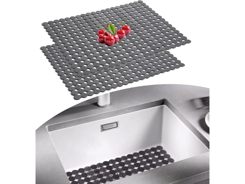  Tapis d'évier de cuisine pour la cuisine contre la aaleté et les rayures 30 x 40 cm lot de 2  - Conforama B