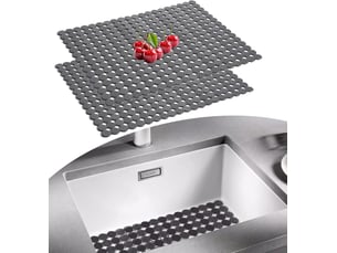 Tapis d'évier de cuisine pour la cuisine contre la aaleté et les rayures 30 x 40 cm lot de 2