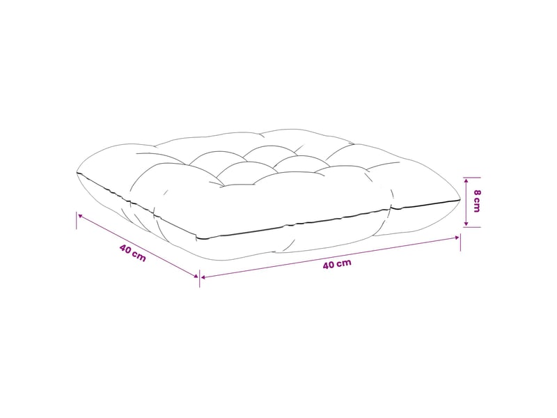 Lot de 4 coussins de siège, coussins d'assise vianen 100 % polyester vert clair cf60849  - Conforama E