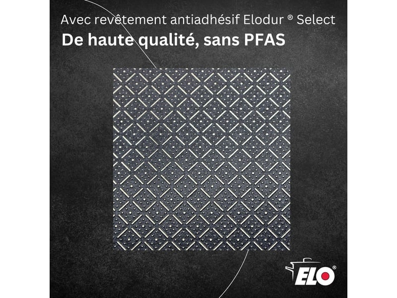Lot poêle 24cm & faitout 16cm elo relief solution 9407150BX88 - Conforama E