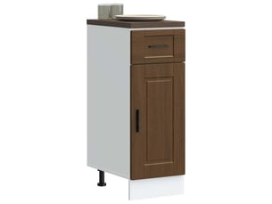 Meuble de rangement, armoire de cuisine porto chêne marron bois d'ingénierie shl4253