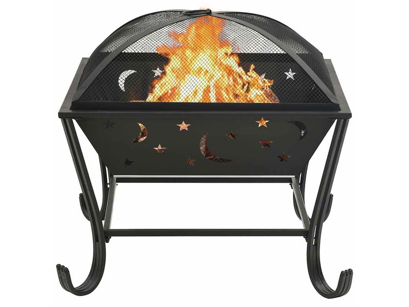  Brasero exterieur, foyer camping avec tisonnier 62 cm xxl acier  - Conforama C