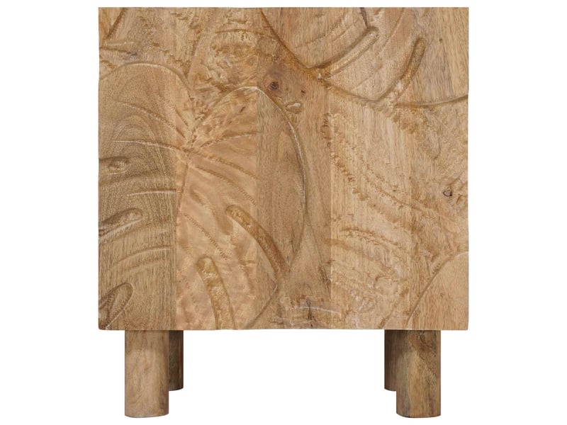  Table de chevet - cabinet de chevet - table de nuit faite main marron teck 40 x 30 x 45 cm  - Conforama D