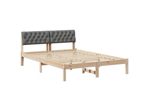 Lit 2 places 135x190 cm coloris marron