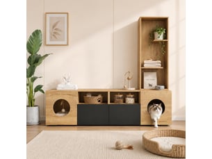 Meuble tv coloris bicolore  HAUSS SPOLE  