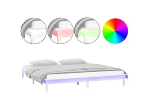 Lit 2 places 200x200 cm    coloris blanc