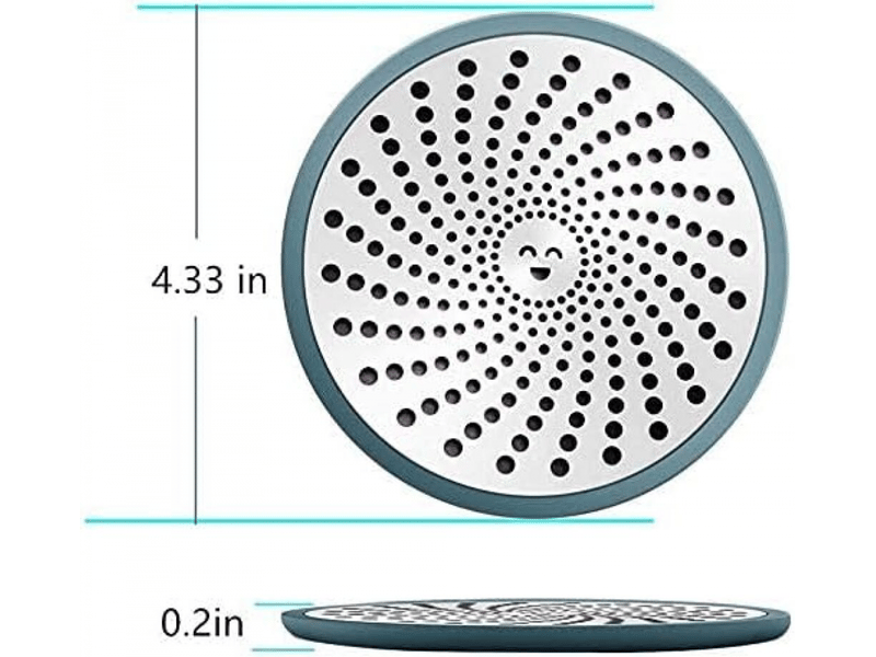 2 bouchon de vidange de douche, attrape-cheveux, bonne prise en main, facile à nettoyer, filtre à cheveux en maille en acier inoxydable - Conforama B