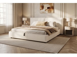 Lit coffre 180x200 cm SEYAKANY   coloris blanc