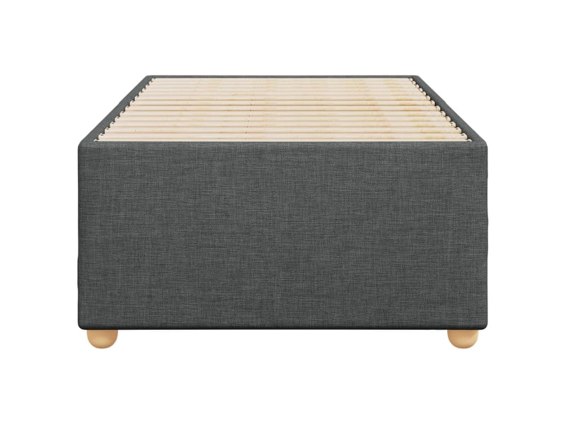  Lit simple- lit adulte -  cadre de lit sans matelas gris foncé 80x200 cm tissu  - Conforama C